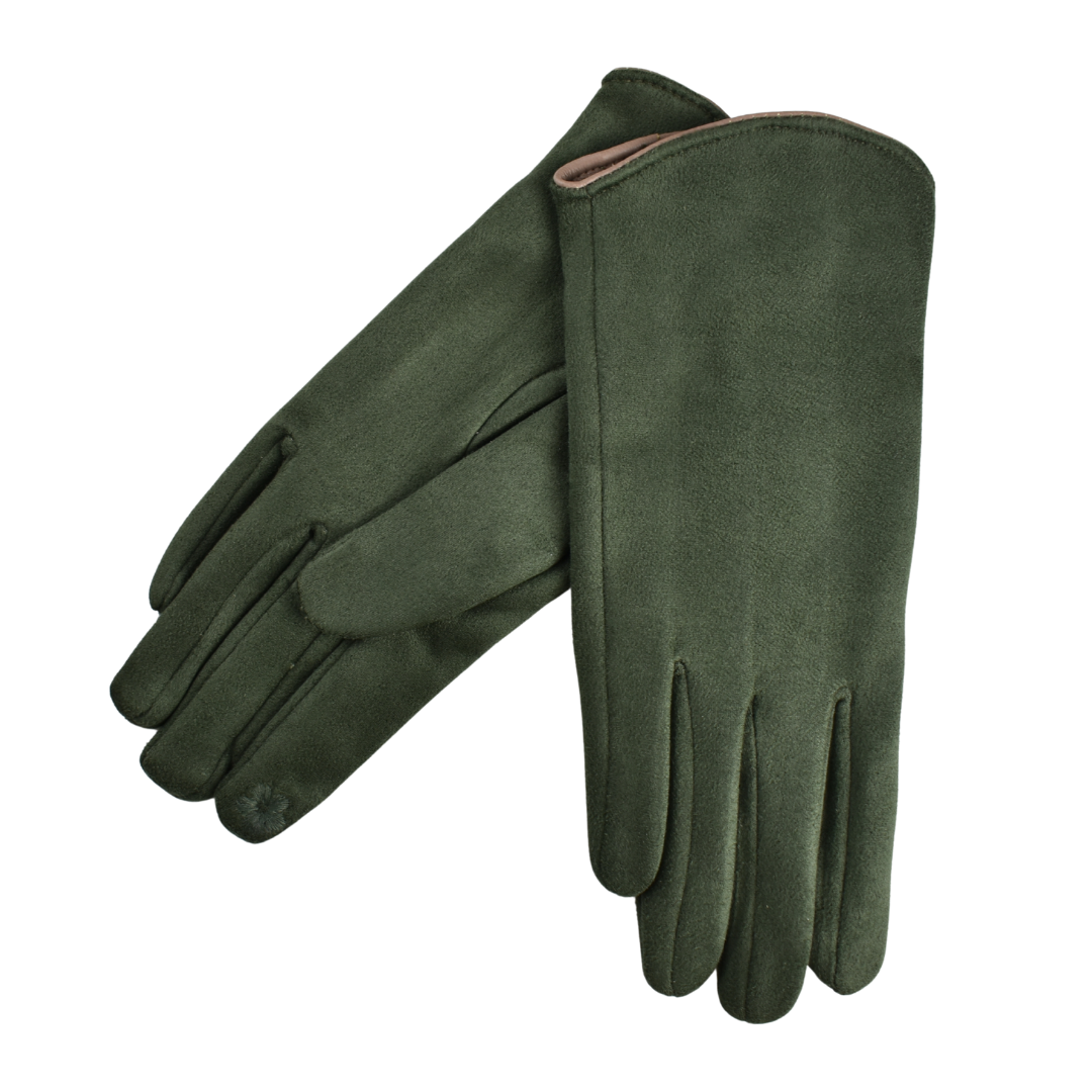 Curve Trim Gloves Olive