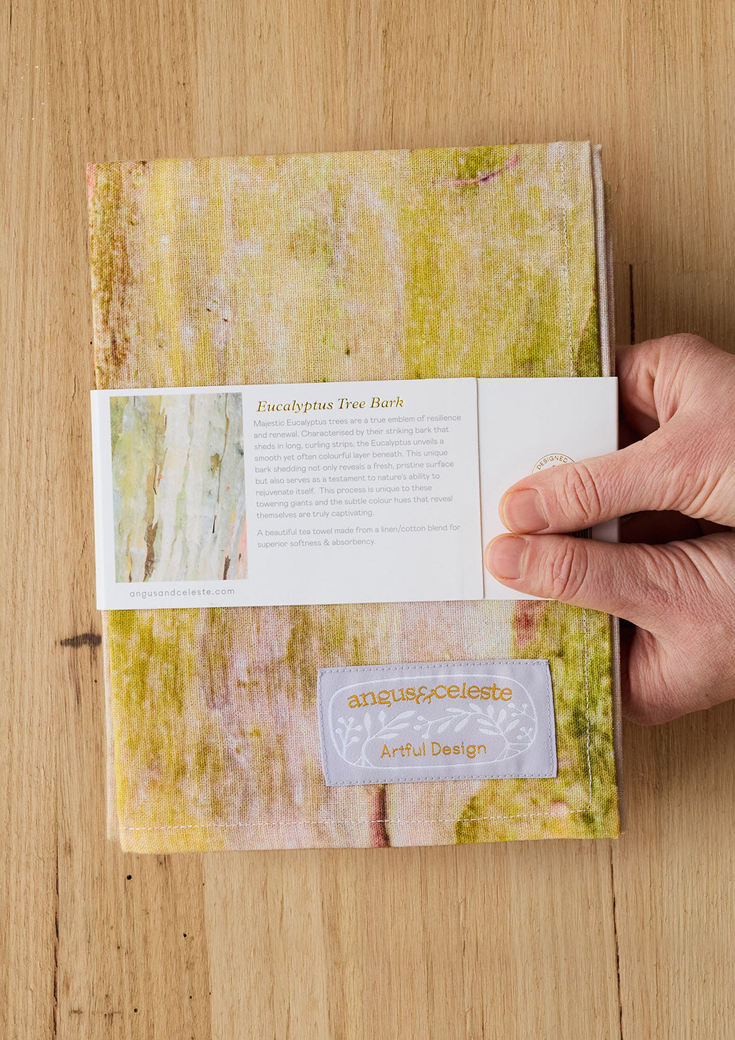 Eucalyptus Tree Bark Linen Blend Tea Towel