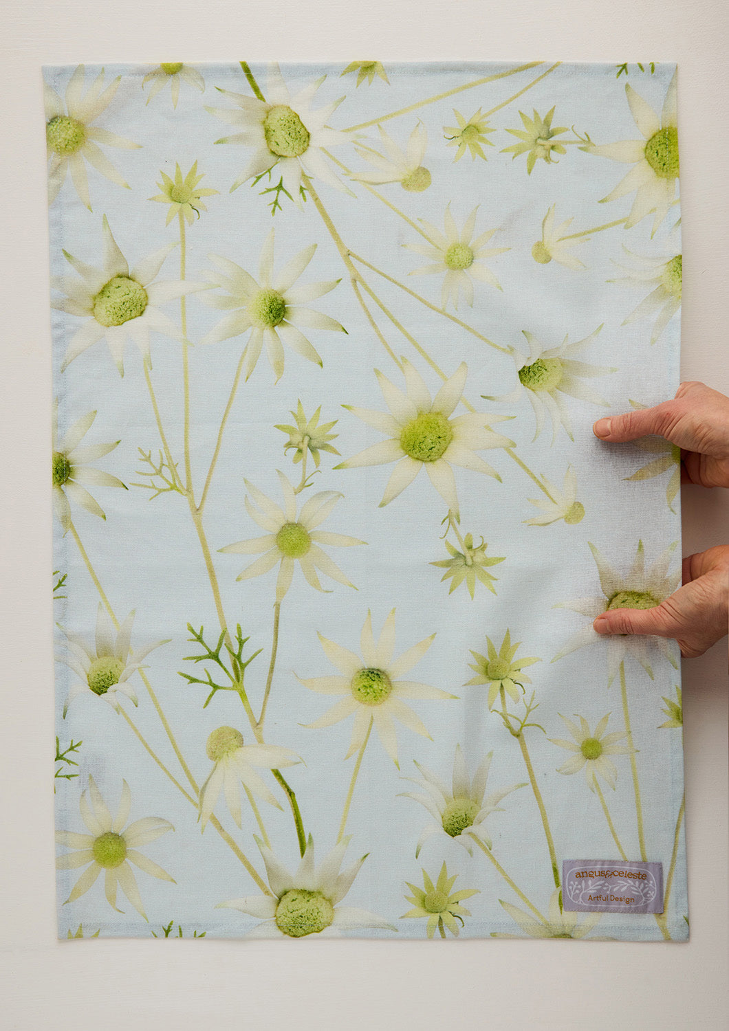 Flannel Flower Linen Blend Tea Towel