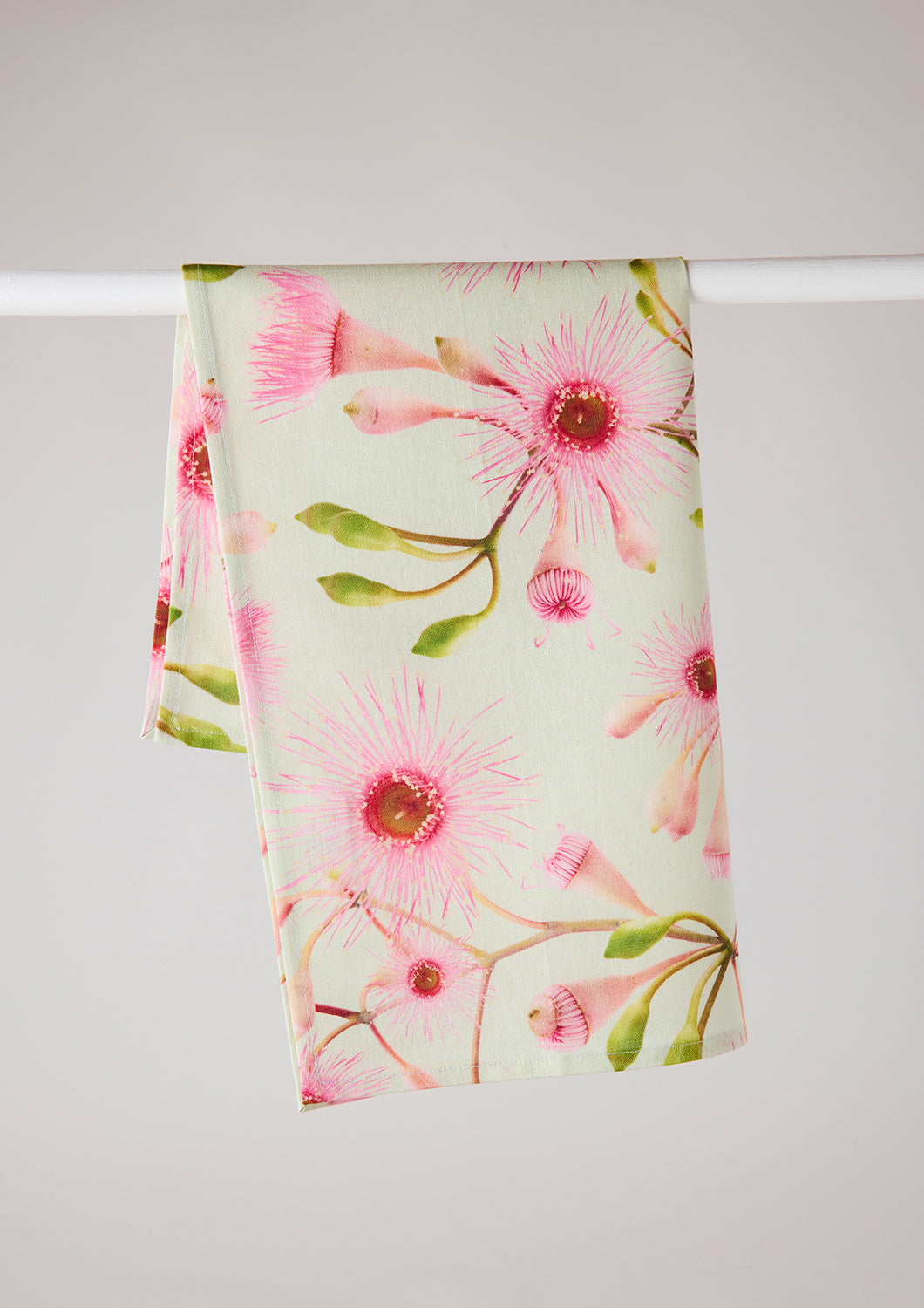 Fairy Floss Eucalyptus Linen Blend Tea Towel