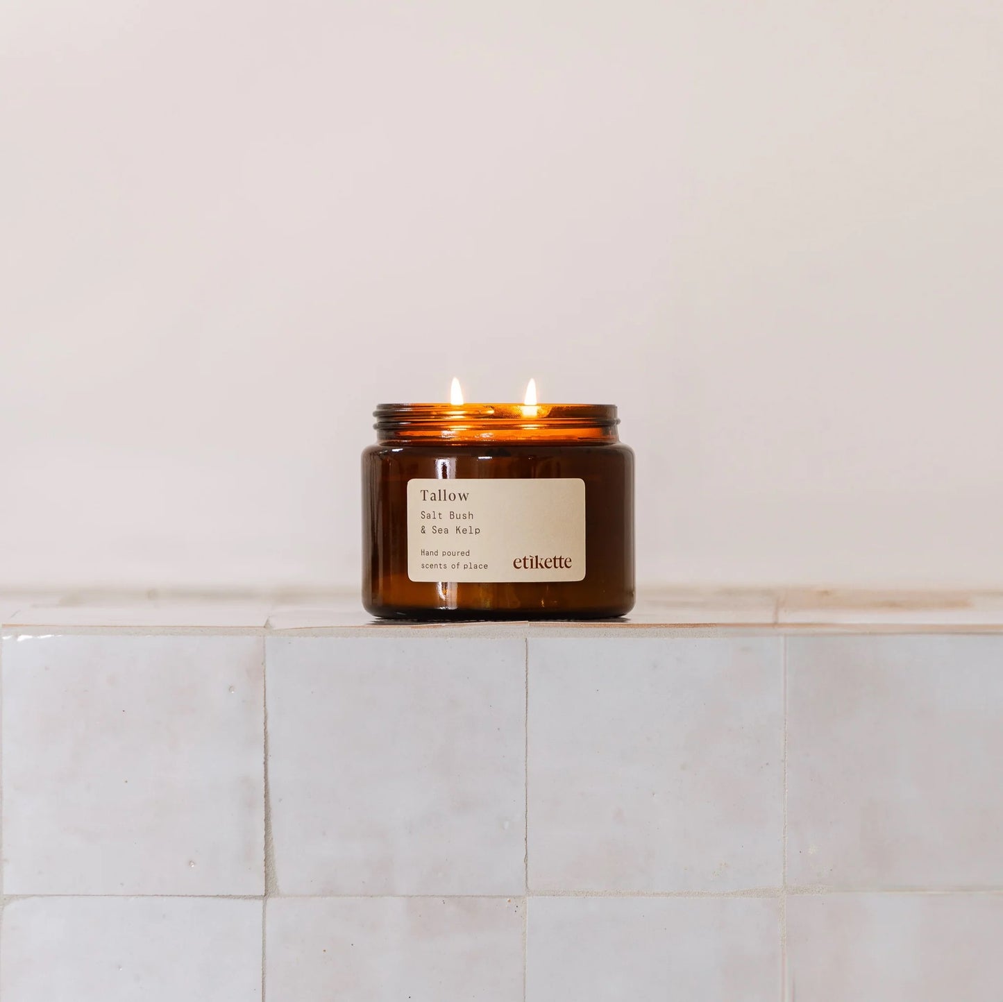 Tallow Large Double Wick Candle