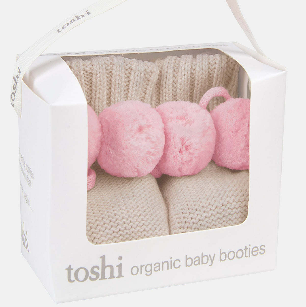 Oatmeal Bobby Organic Booties