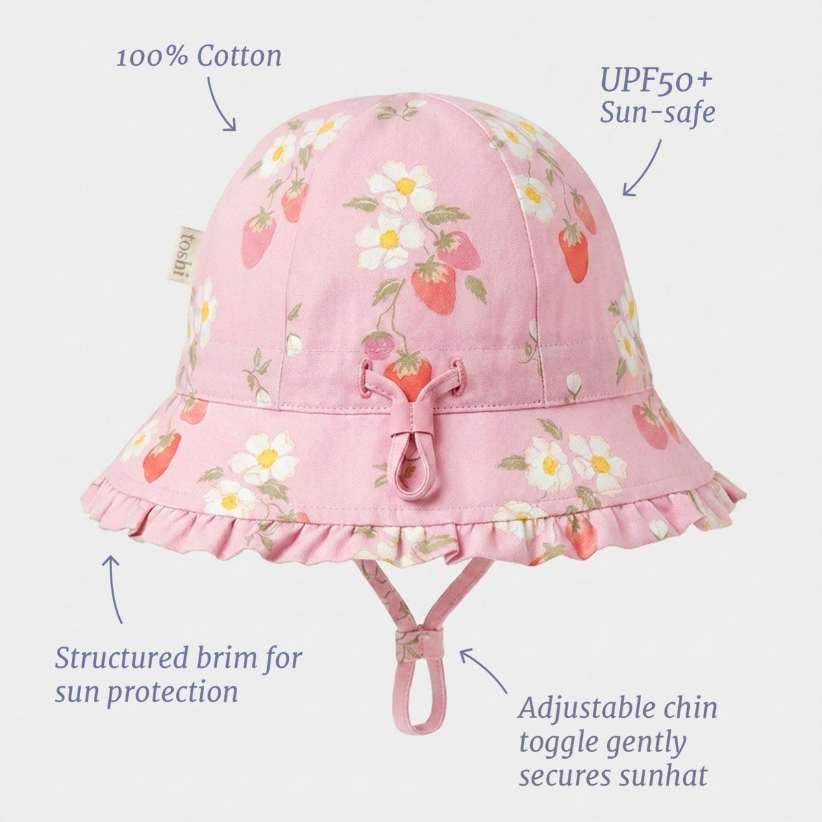 Strawberry Fields Blossom Arcadia Bell Hat