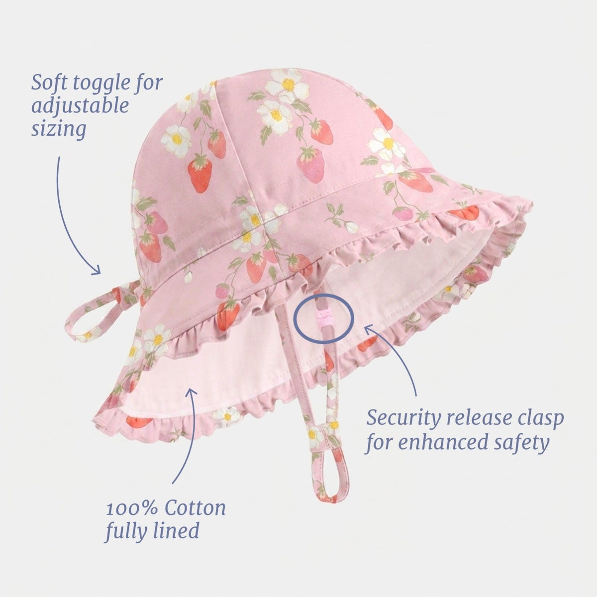 Strawberry Fields Blossom Arcadia Bell Hat
