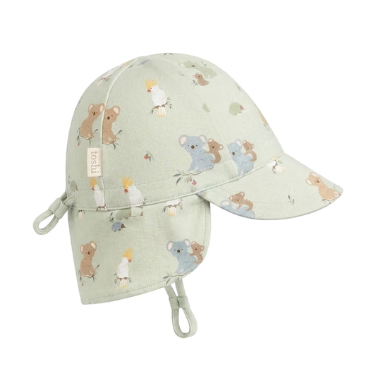 Gumnut Babies Eucalypt Arcadia Flap Cap