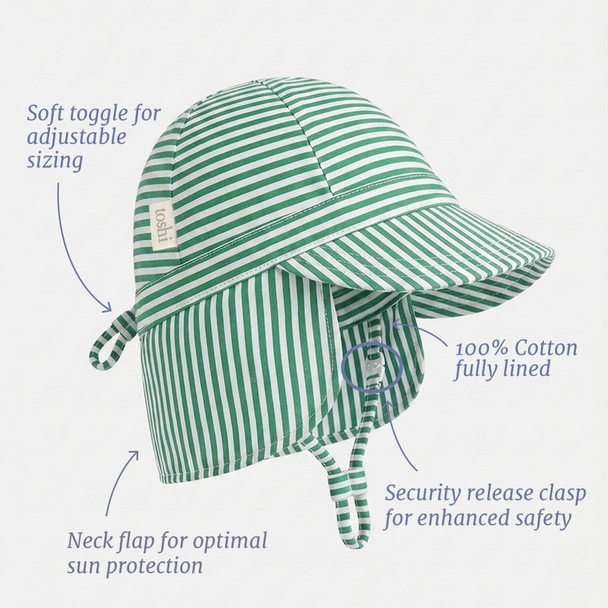 Pistachio Mini Flap Cap