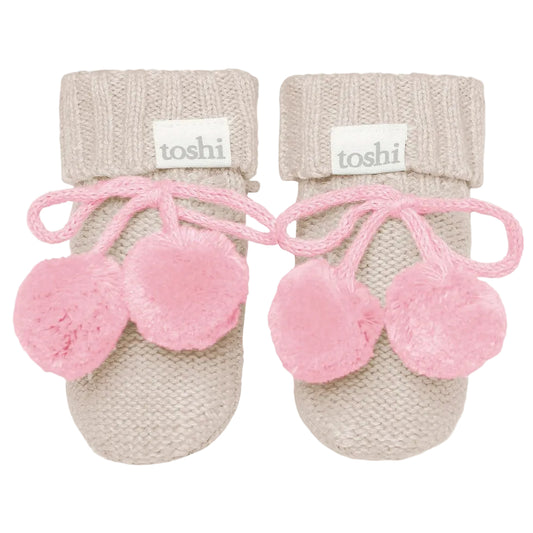 Oatmeal Bobby Organic Booties