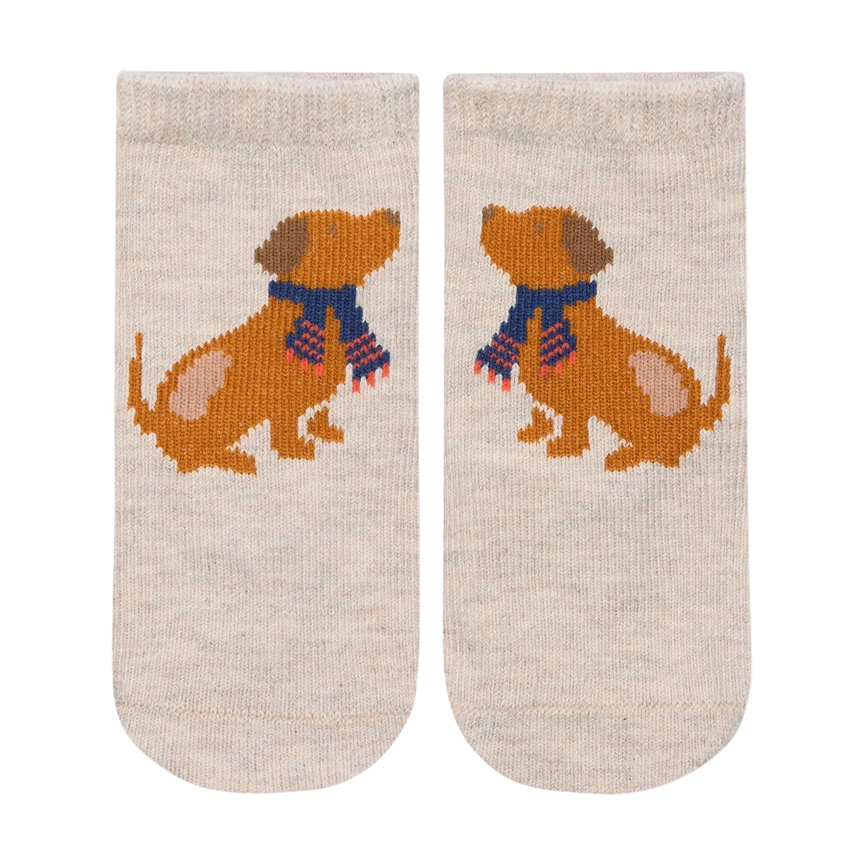 Puppy Dog Jacquard Organic Ankle Socks