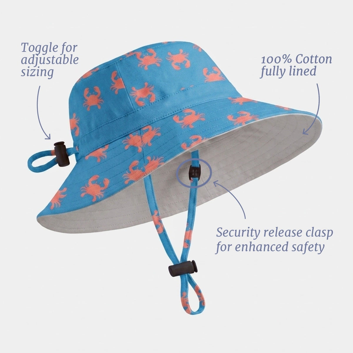 Mud Crabs Tide Sunhat