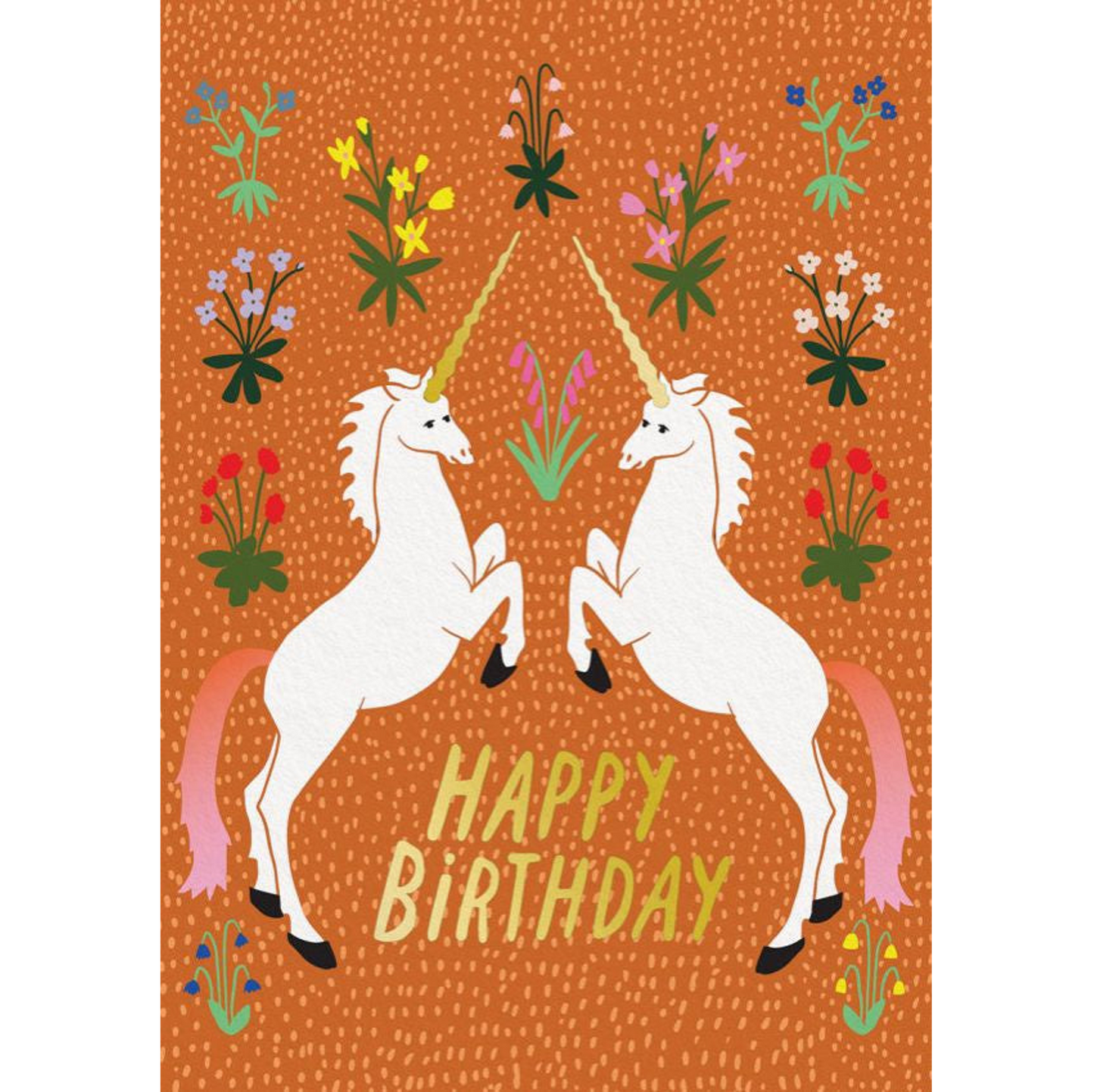 Happy Birthday Unicorns Greeting Card