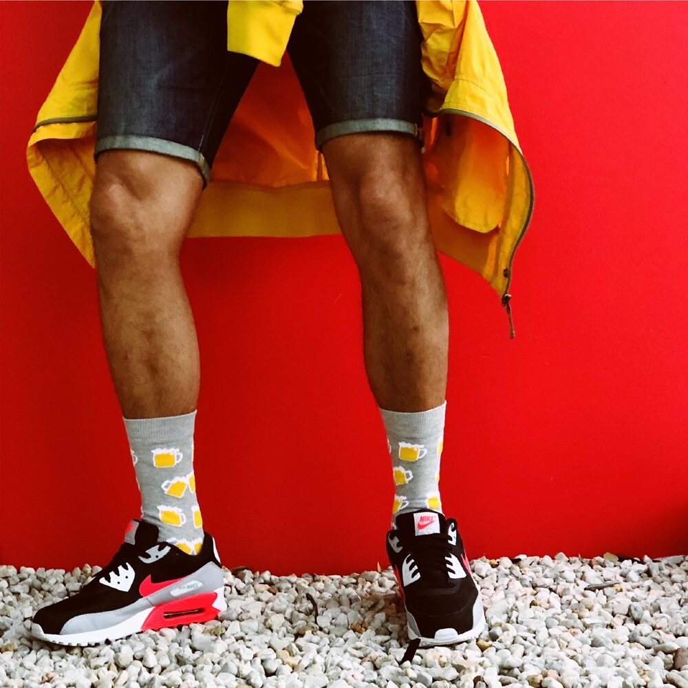 Beer Socks Grey