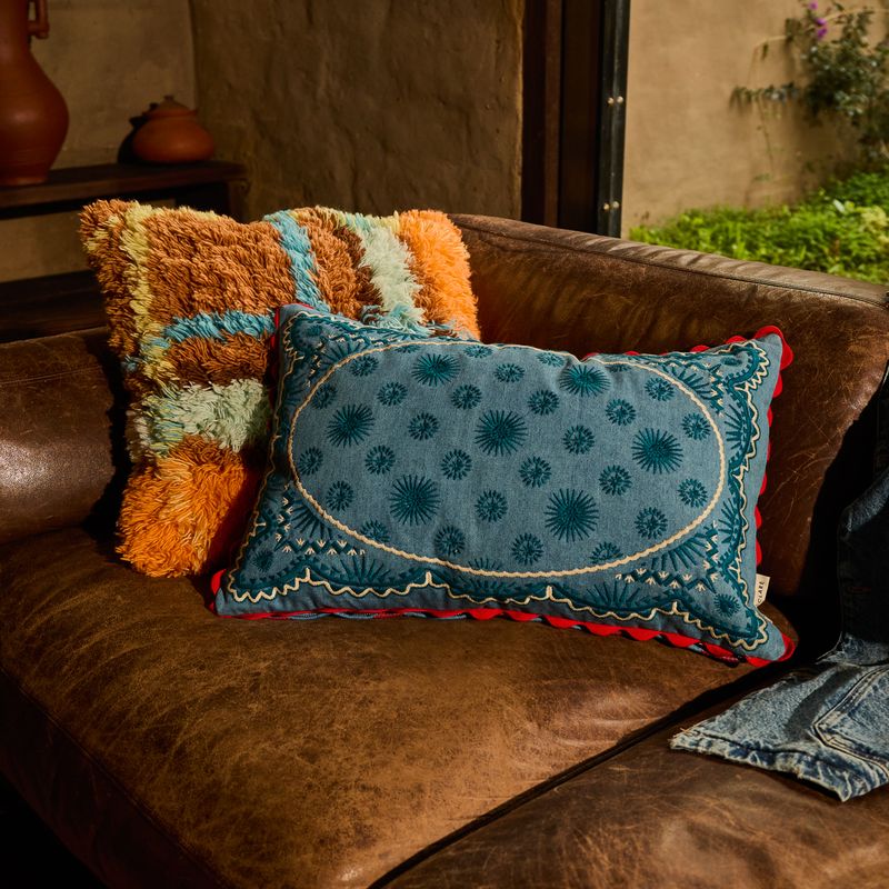 Poppy Anneliese Reversible Denim Cushion