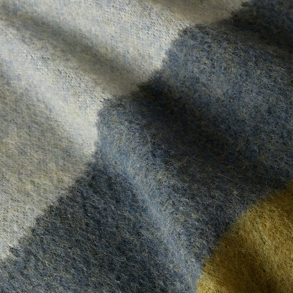 Green Geometric Mohair Throw