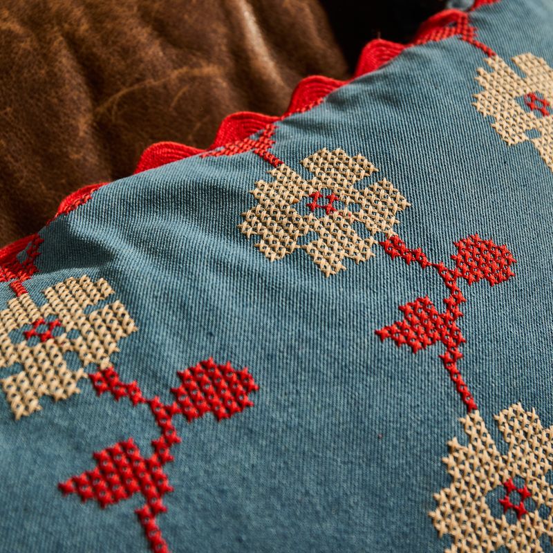 Poppy Anneliese Reversible Denim Cushion
