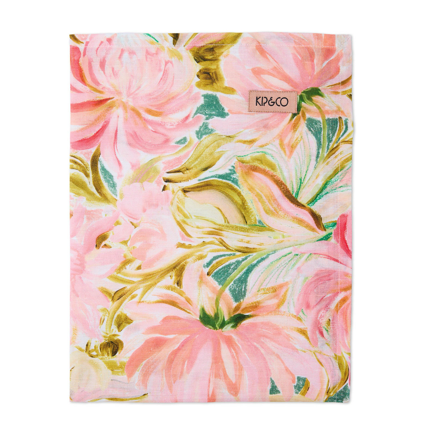 Warm Floral Breeze Tea Towel