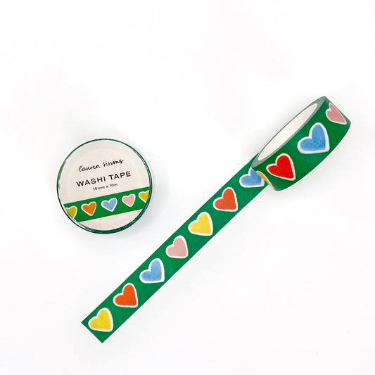 Heart Pattern Washi Tape
