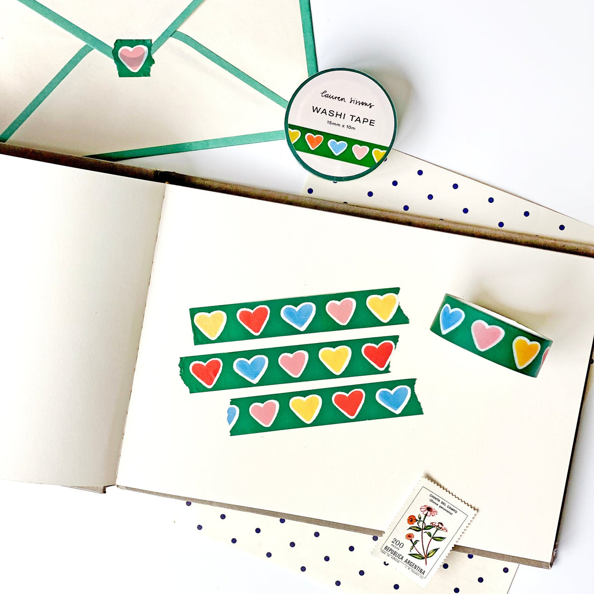 Heart Pattern Washi Tape
