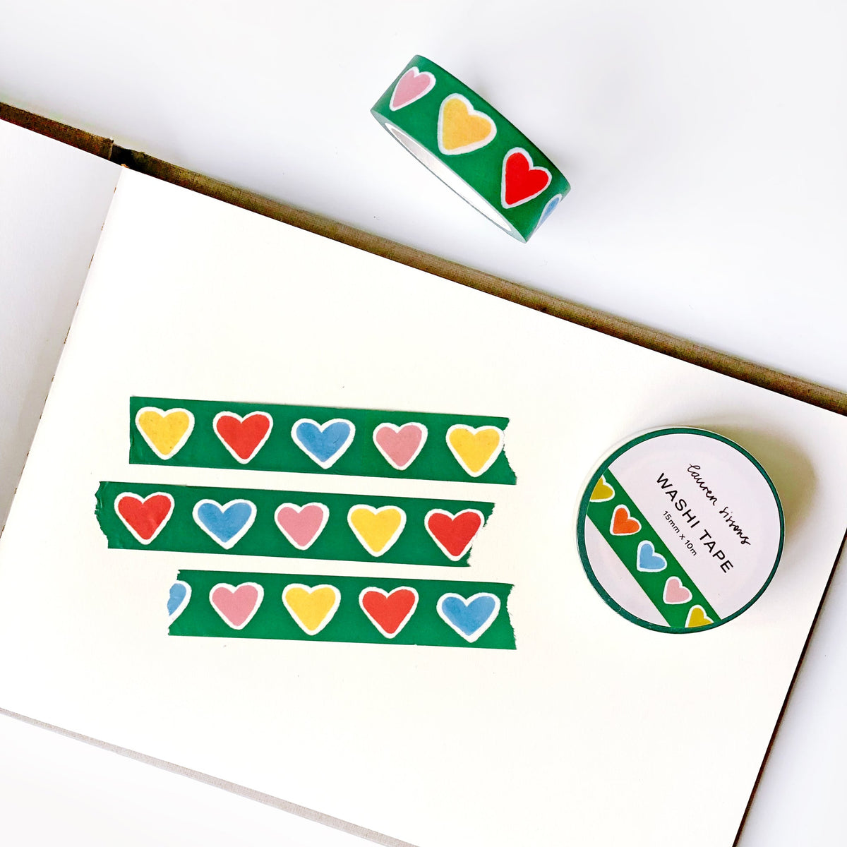 Heart Pattern Washi Tape