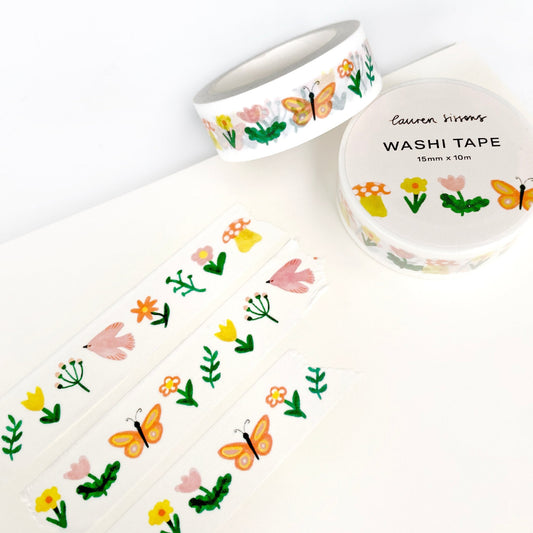 Floral Spring Pattern Washi Tape