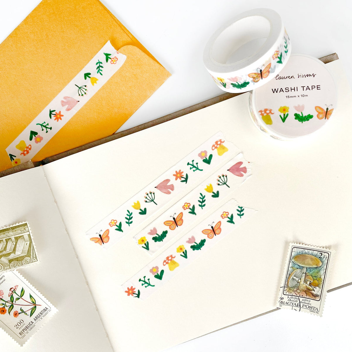 Floral Spring Pattern Washi Tape