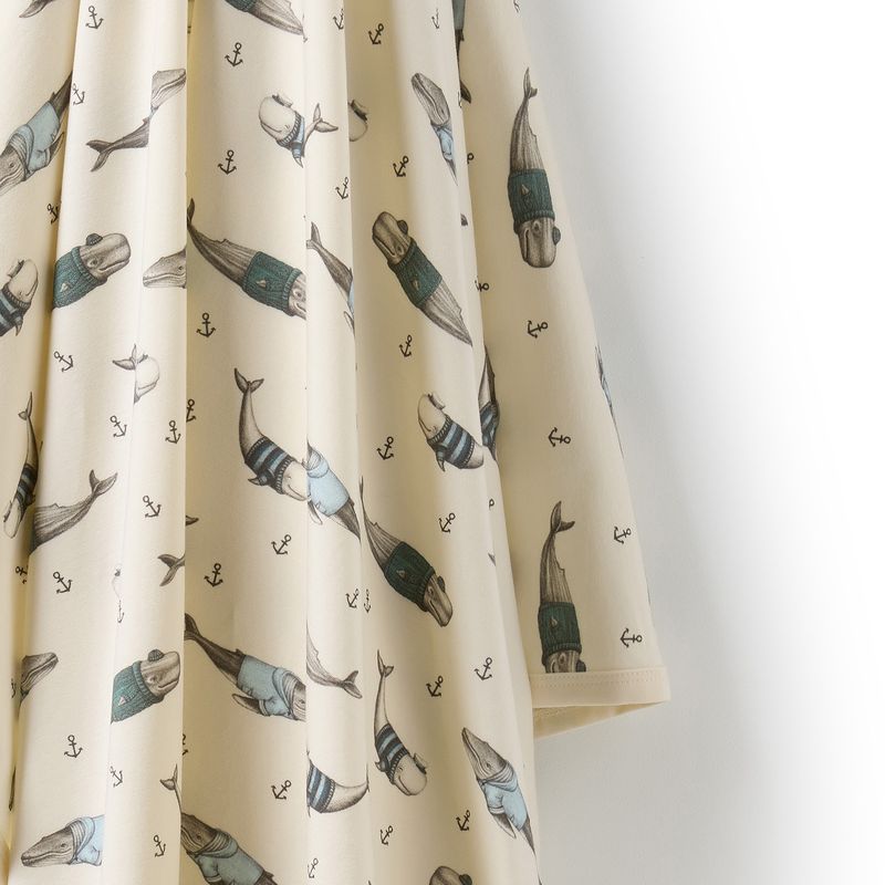 Woolly Whales Organic Bunny Rug