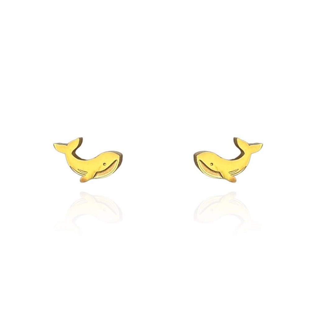 Whale Stud Earrings