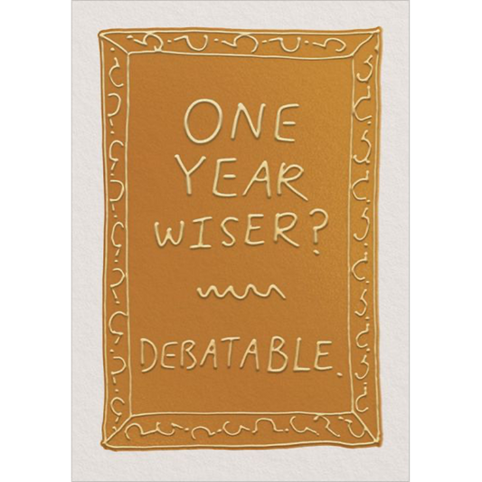 One Year Wiser Greeting Card