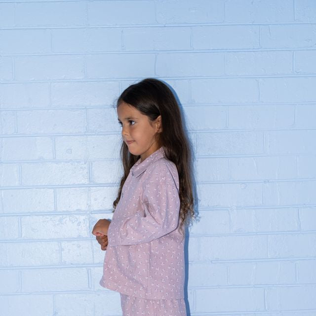 Organic Bloom Denim Kids Shirt Jacket