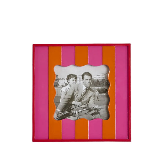 Fuchsia & Orange Ciao Bella Square Photo Frame