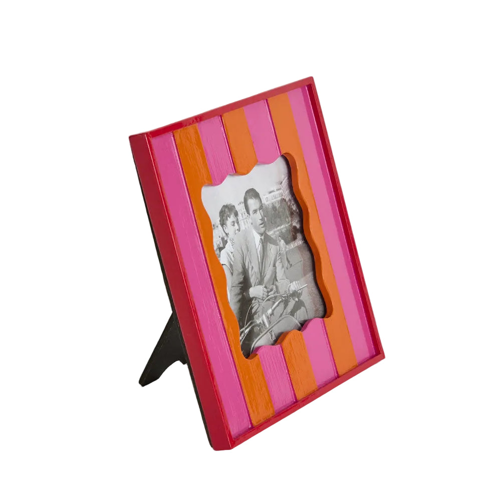 Fuchsia & Orange Ciao Bella Square Photo Frame
