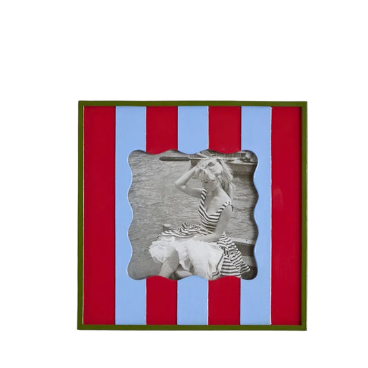 Red & Blue Ciao Bella Square Photo Frame