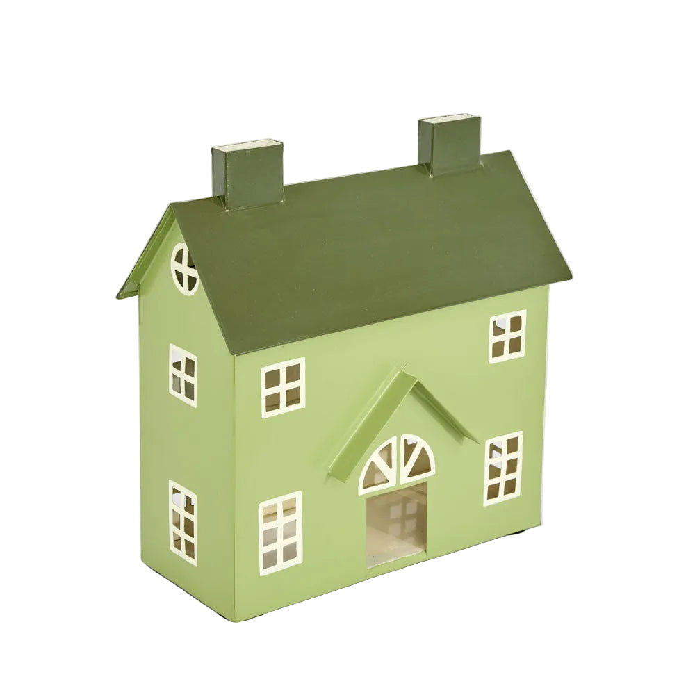 Country House Hand Painted Metal House