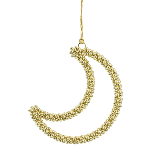 Moon Crescent Beaded Decoration