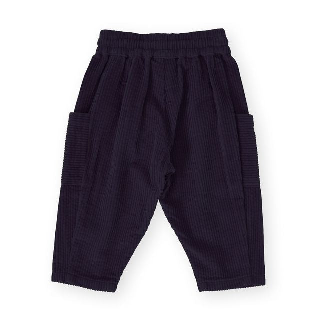Kit Navy Corduroy Kids Pocket Pant
