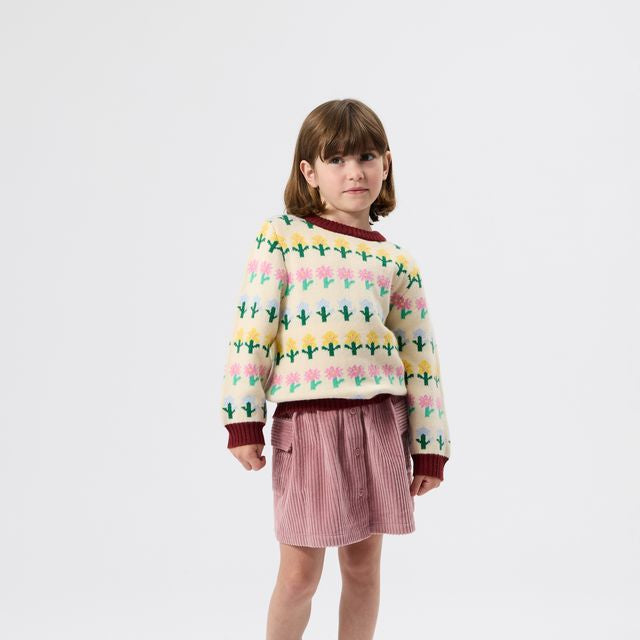 Flower Garden Knit Kids Jumper