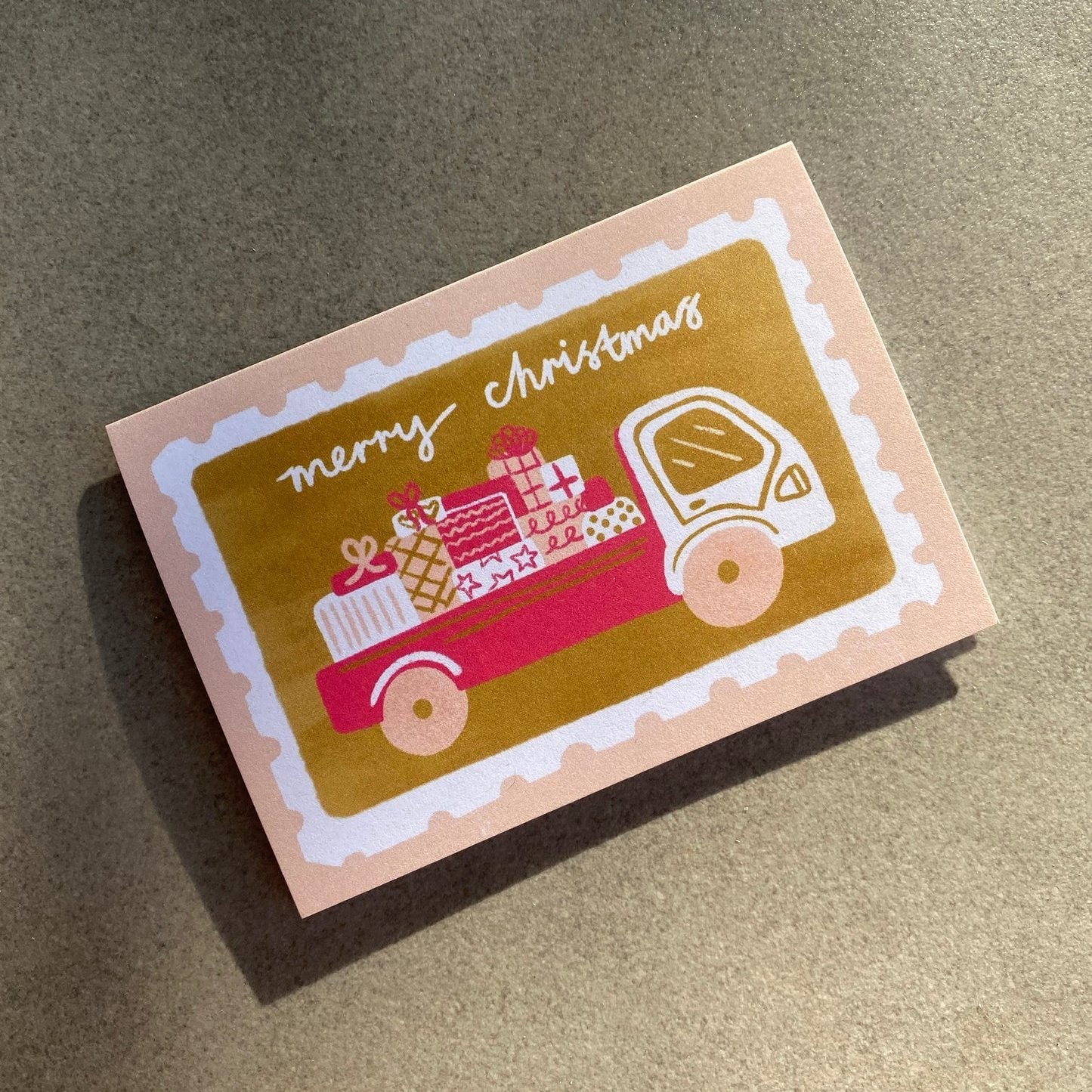 Truckload of Gifts Mini Greeting Card