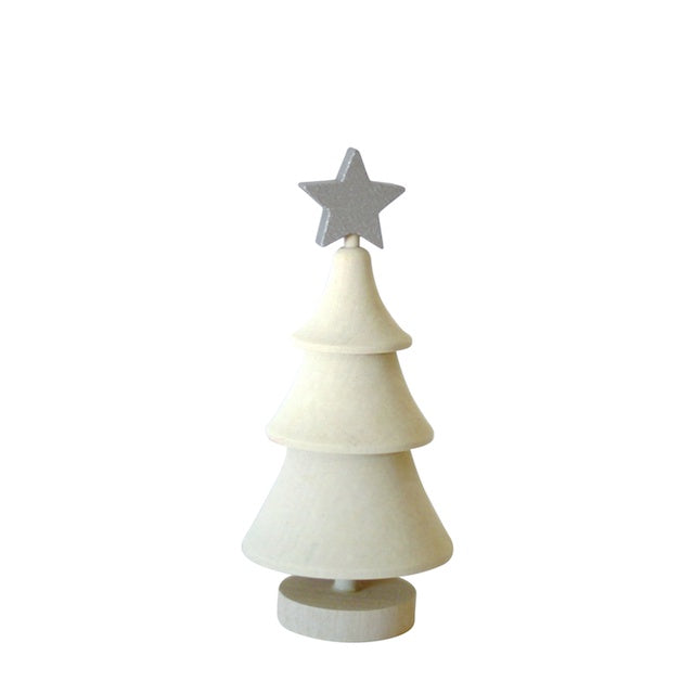 White & Silver Christmas Tree Ornament