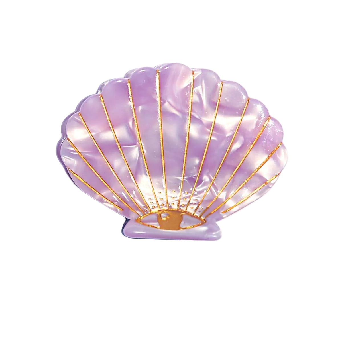 Lilac Shell Clip