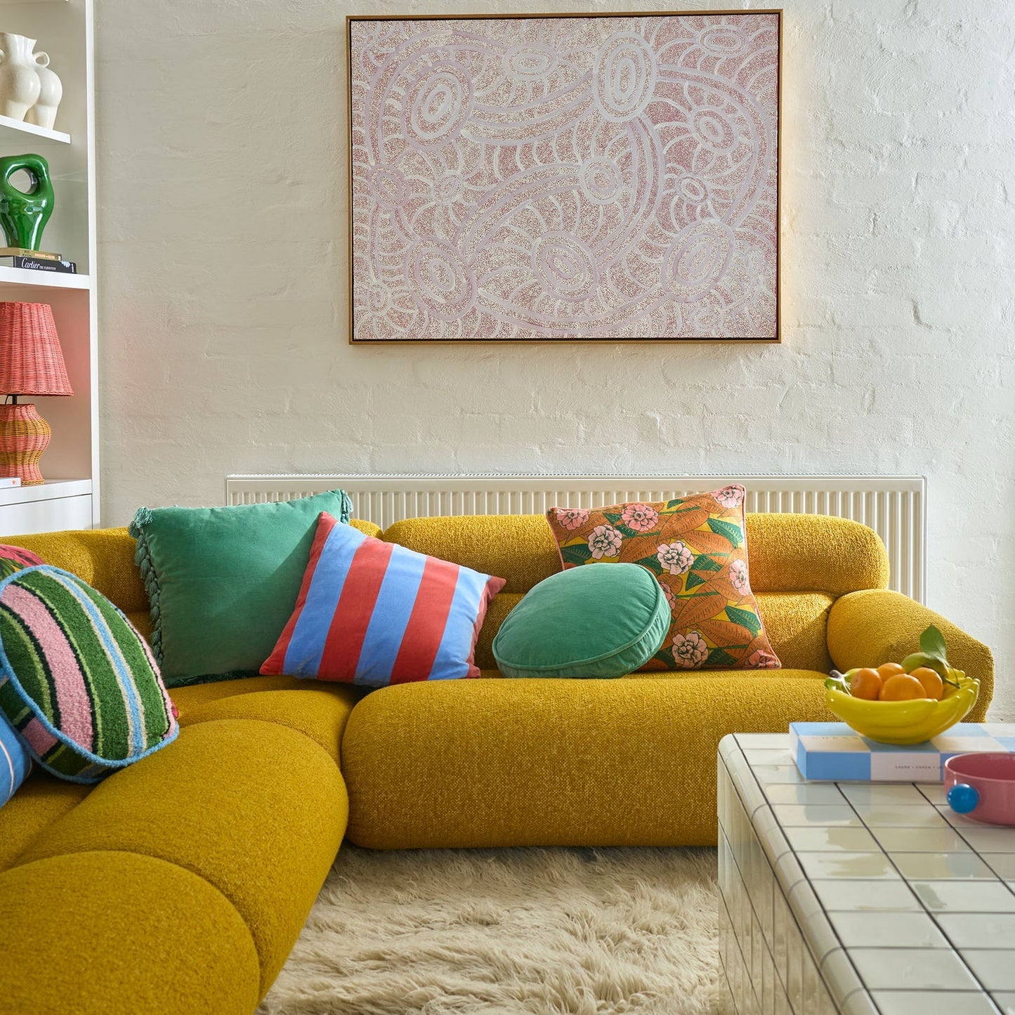 Pistachio Velvet Pea Cushion