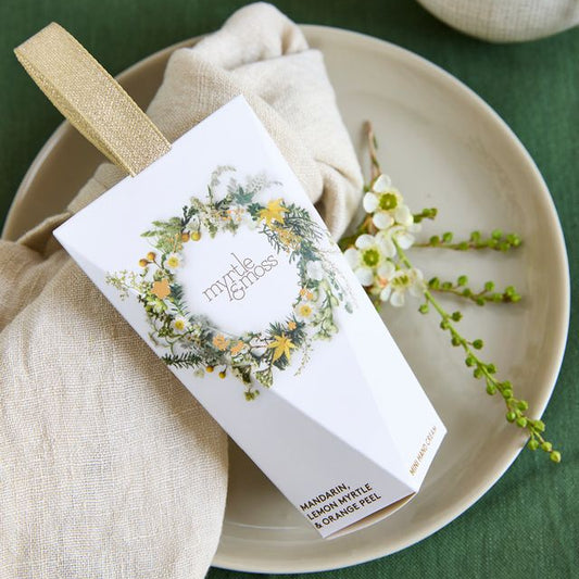 Mandarin, Lemon Myrtle & Orange Peel Hand Cream Wreath Ornament