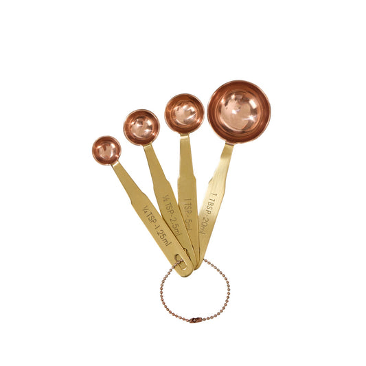 Copper & Brass Measuring Spoon Set