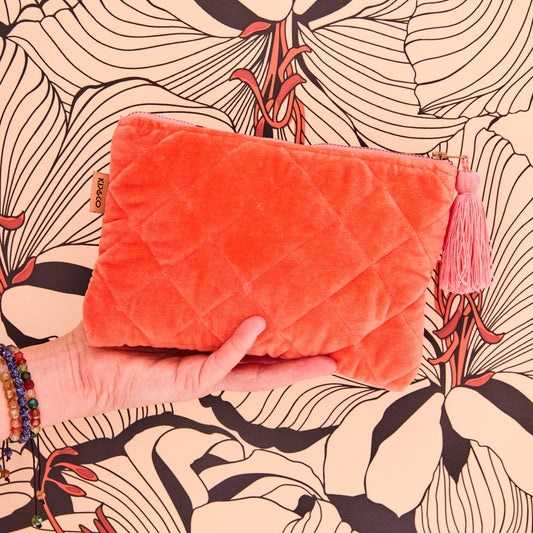 Poppy Queen Velvet Cosmetics Purse