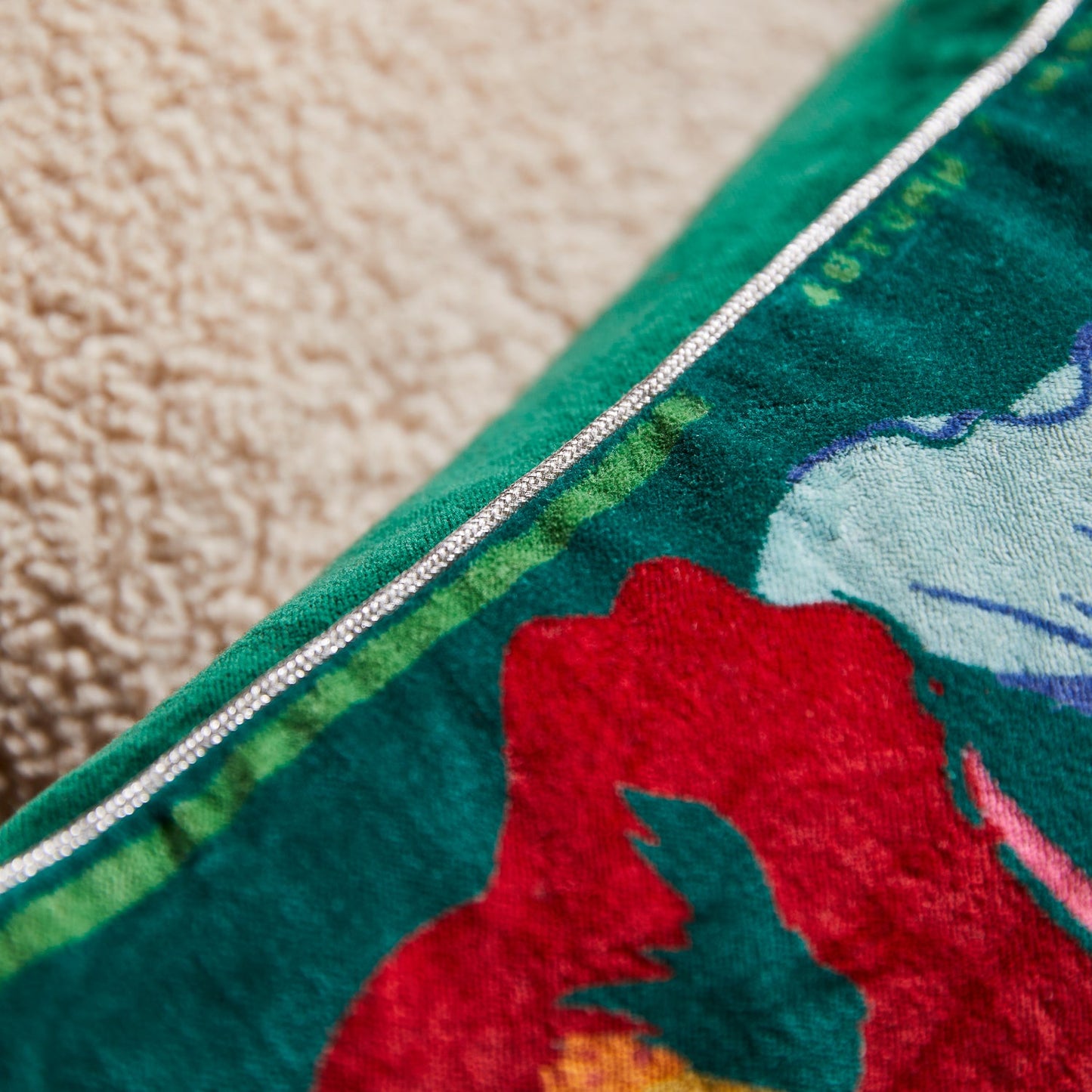 Ines Verdant Velvet Cushion