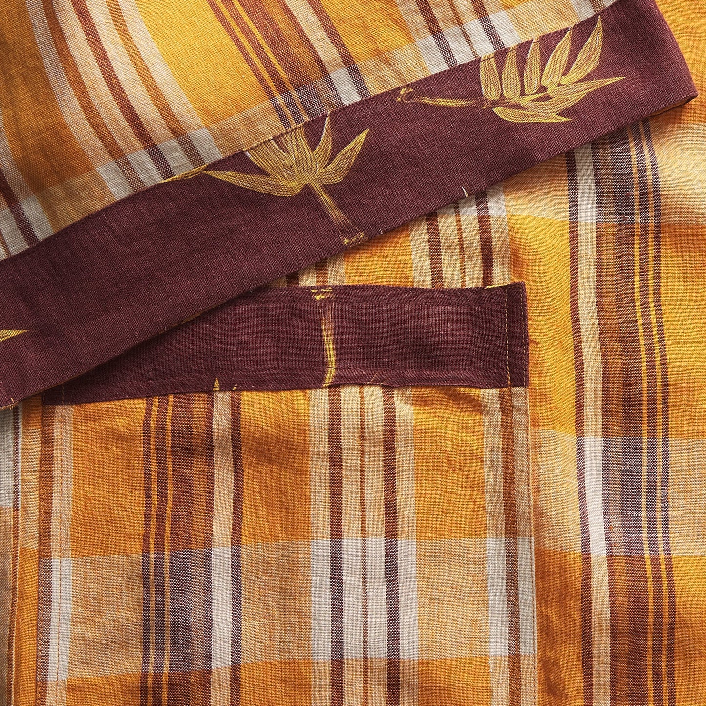 Nicolette Marigold Linen Robe