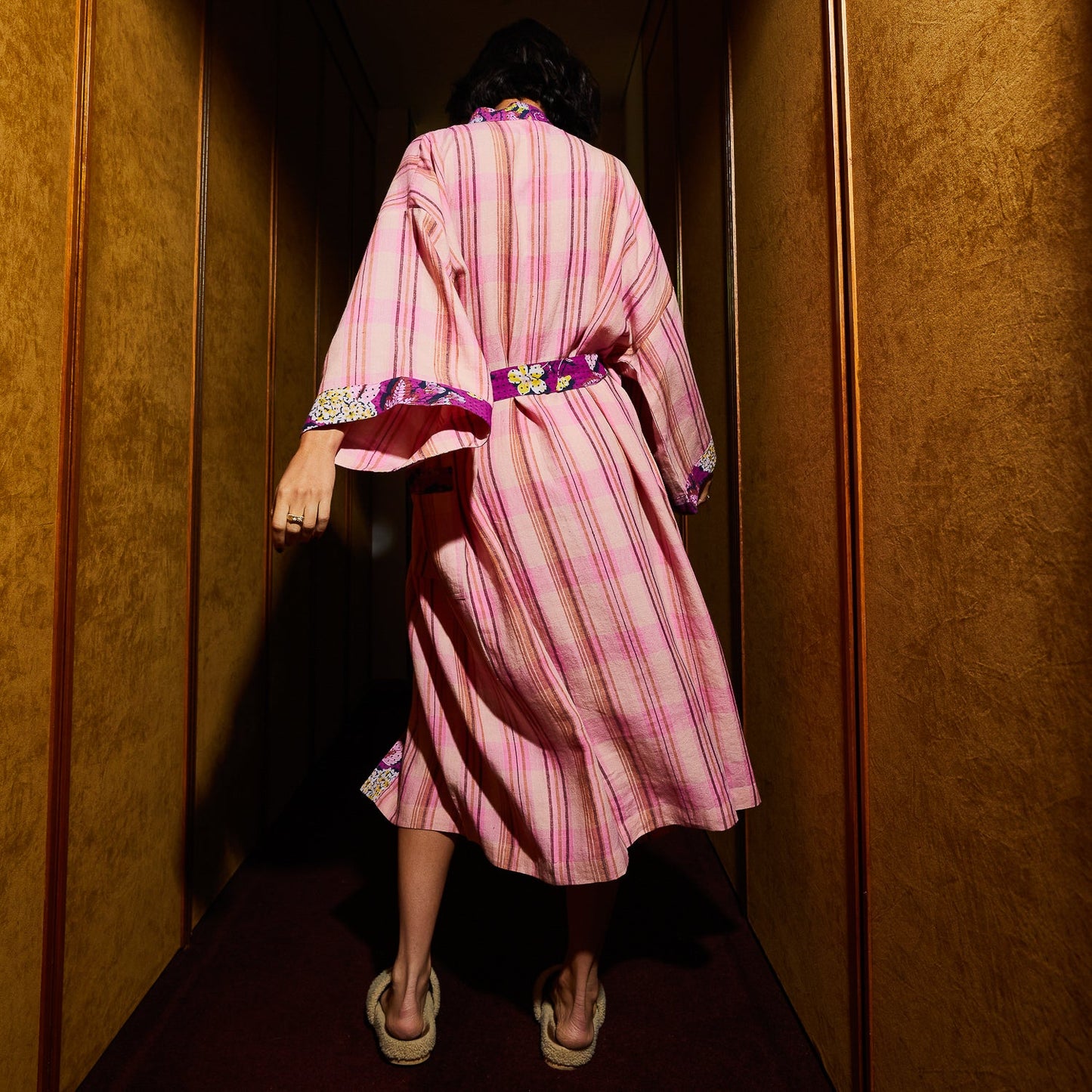 Nicolette Poudre Linen Robe
