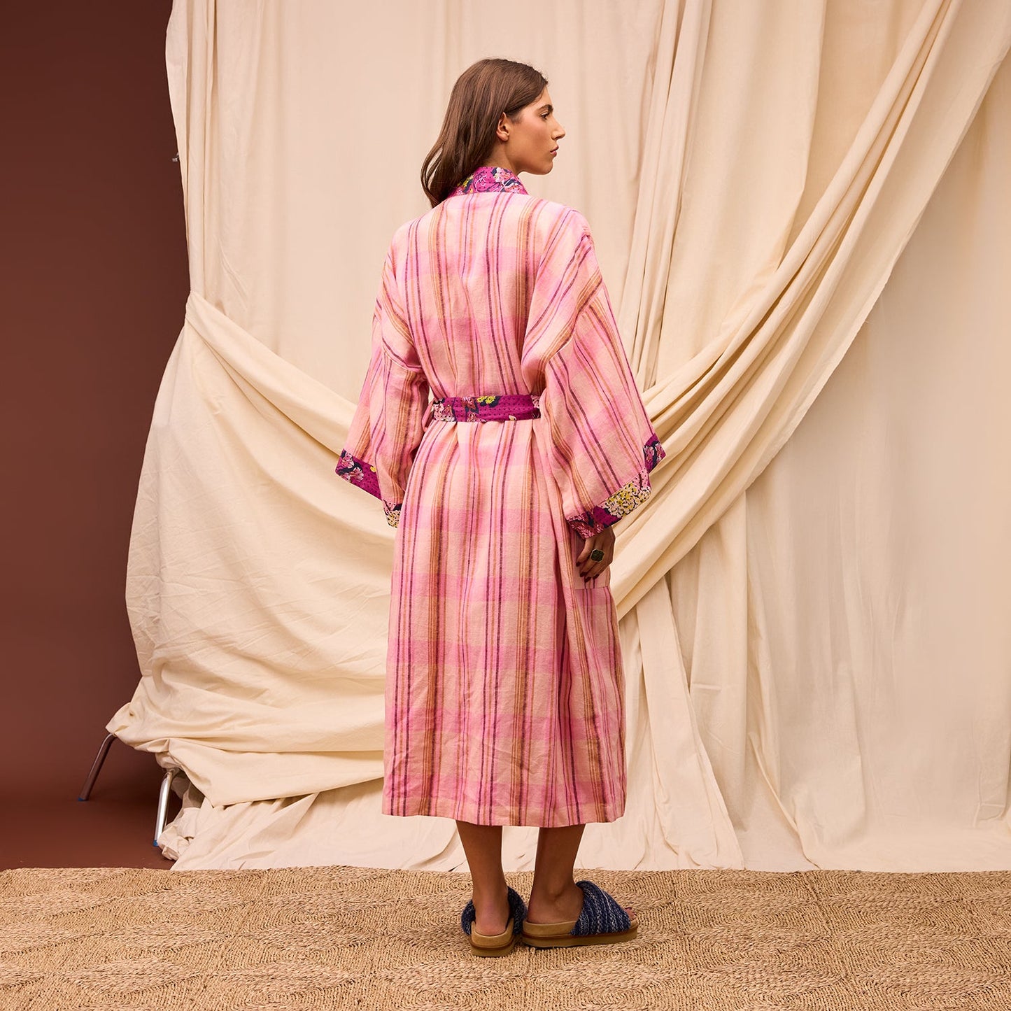 Nicolette Poudre Linen Robe