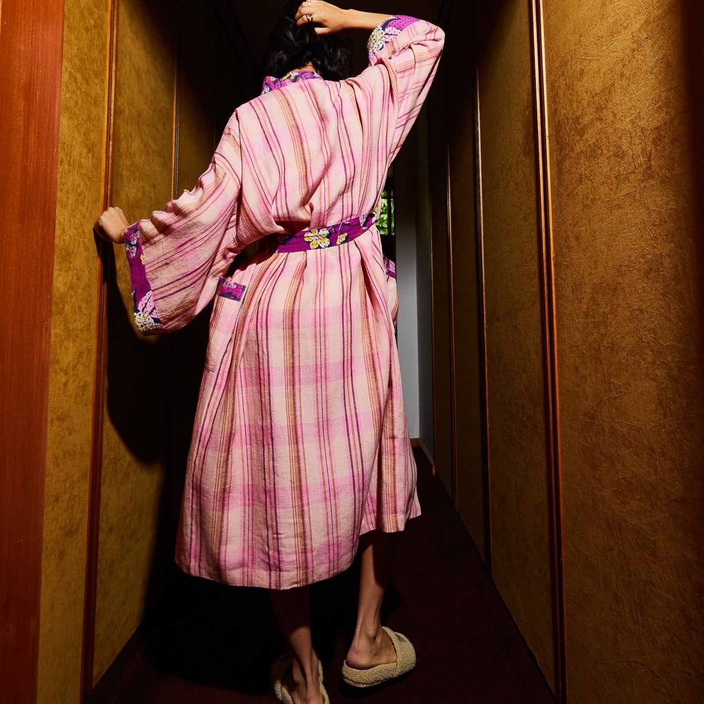 Nicolette Poudre Linen Robe