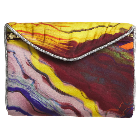 Zoi Ultramarine Silk Pouch