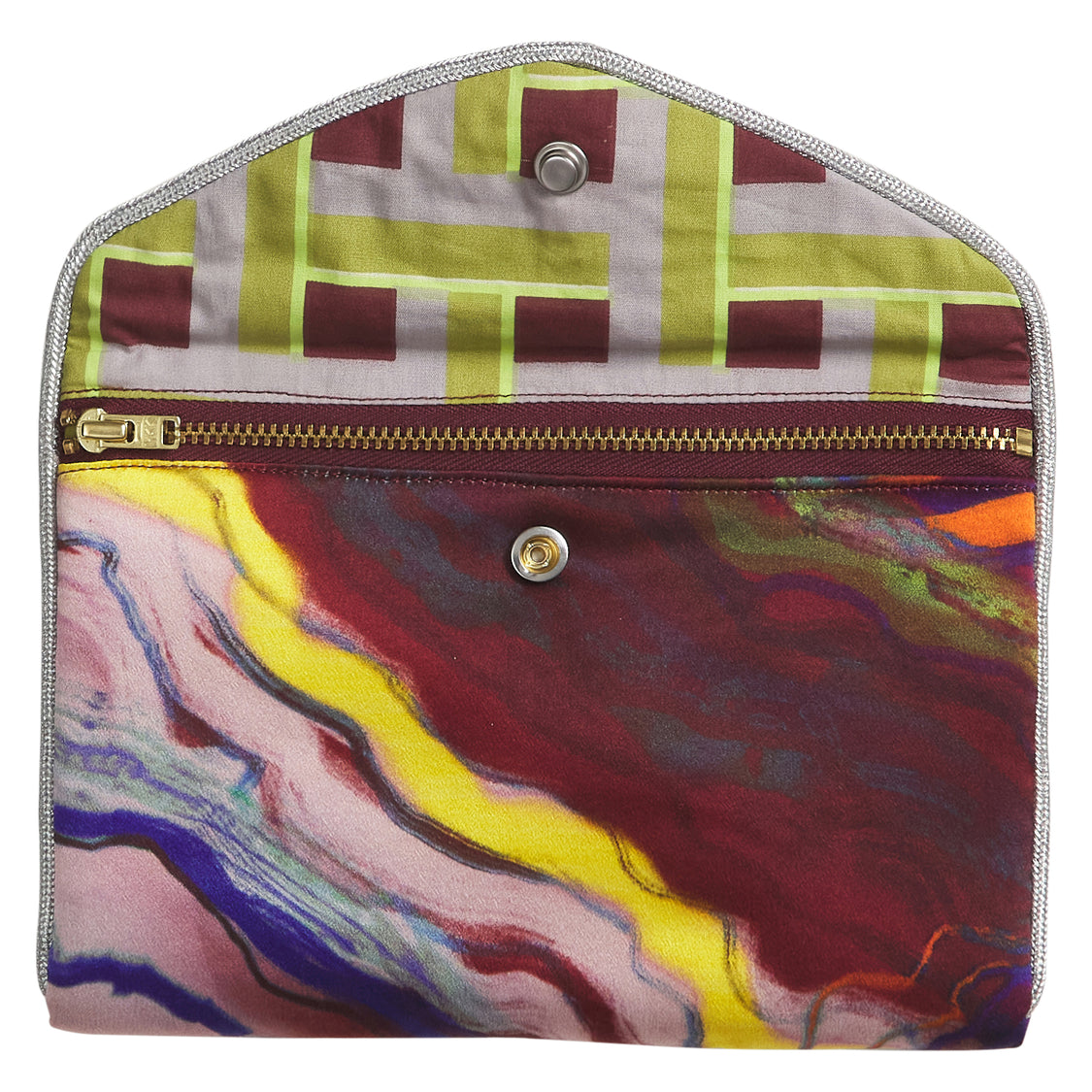 Zoi Ultramarine Silk Pouch