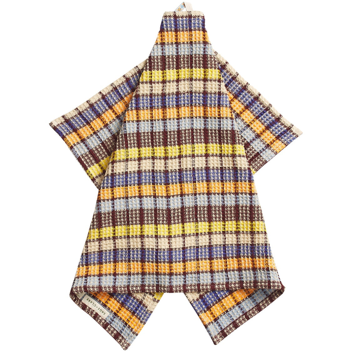 Stela Cornflower Check Tea Towel